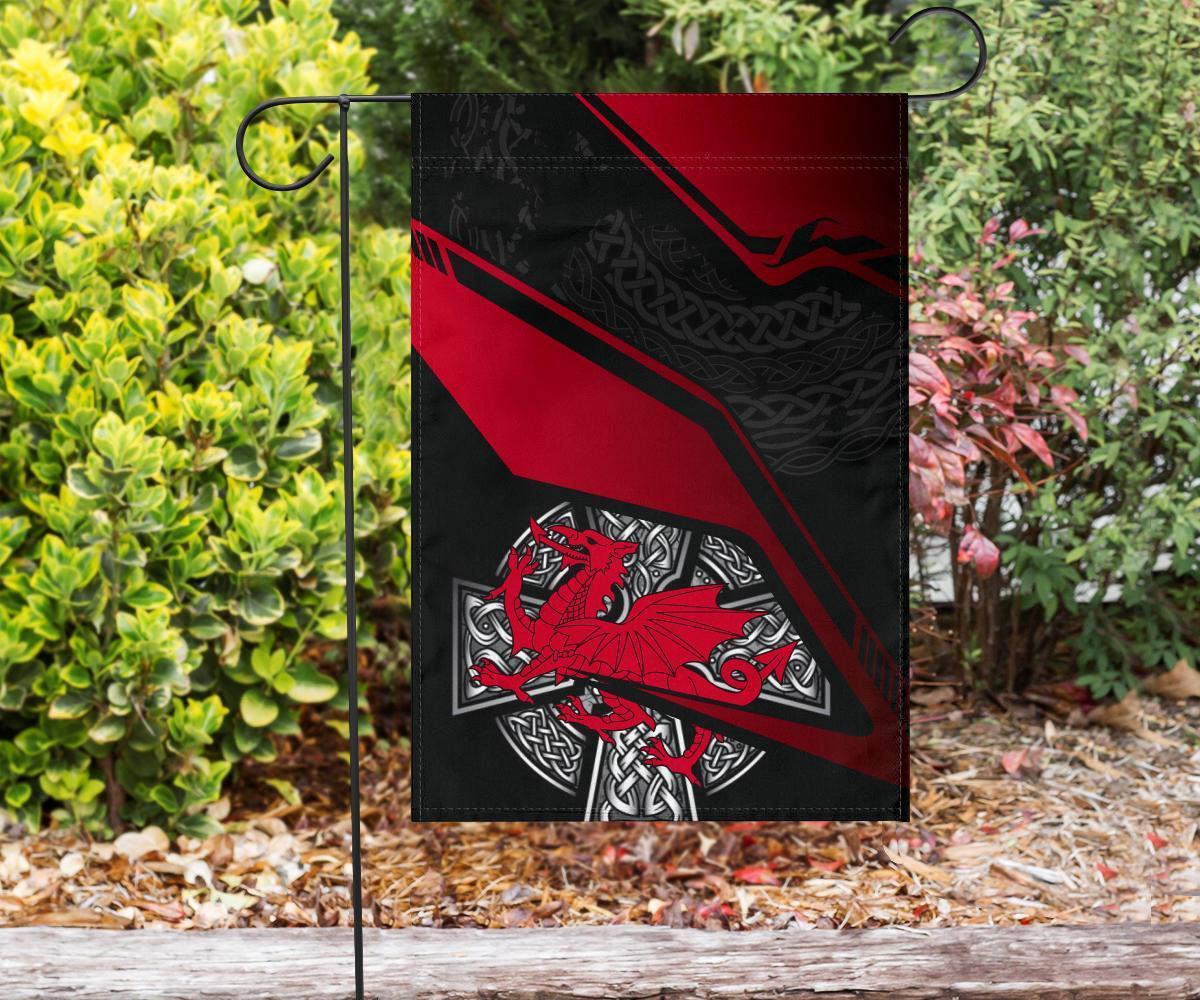 Wales Celtic Flag - Celtic Cross and Welsh - Vibe Hoodie Shop