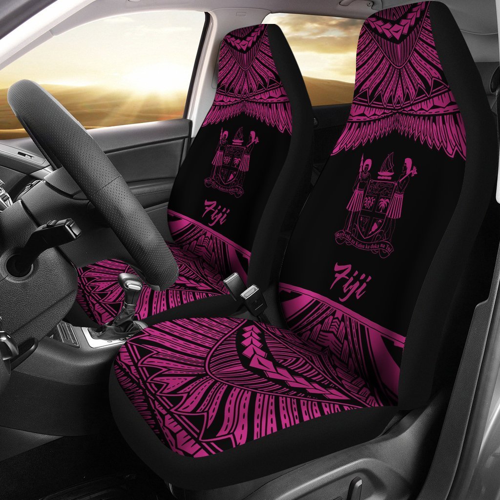 Fiji Polynesian Car Seat Covers - Pride Pink Version - Vibe Hoodie Shop