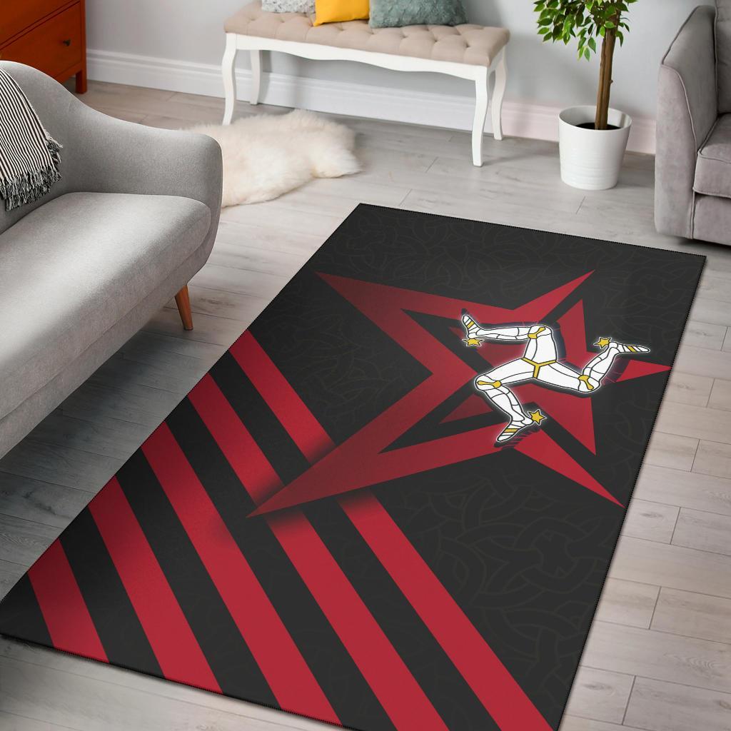 Isle of Man Celtic Area Rug - Isle of Man Star - Vibe Hoodie Shop