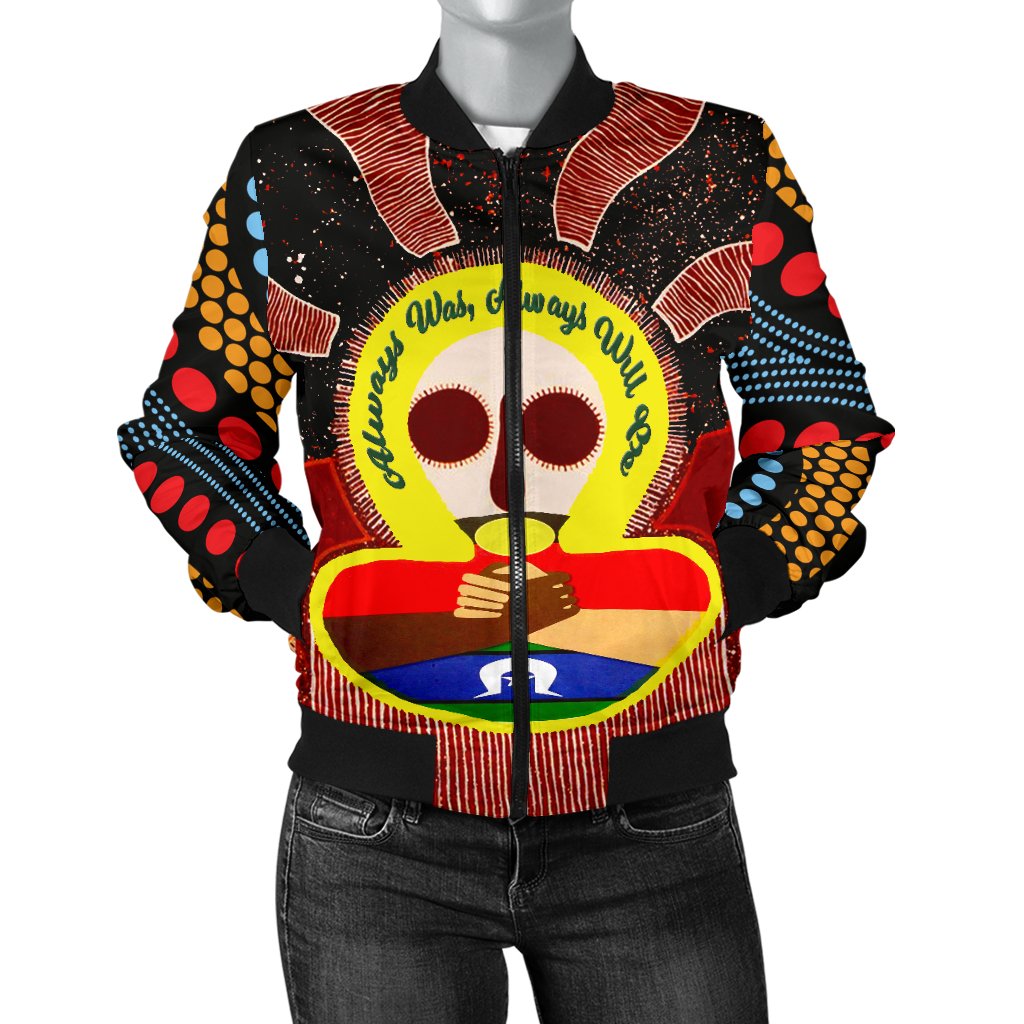 Aboriginal and Torres Strait Islanders Women's Bomber Jacket - NAIDOC Style - Vibe Hoodie Shop