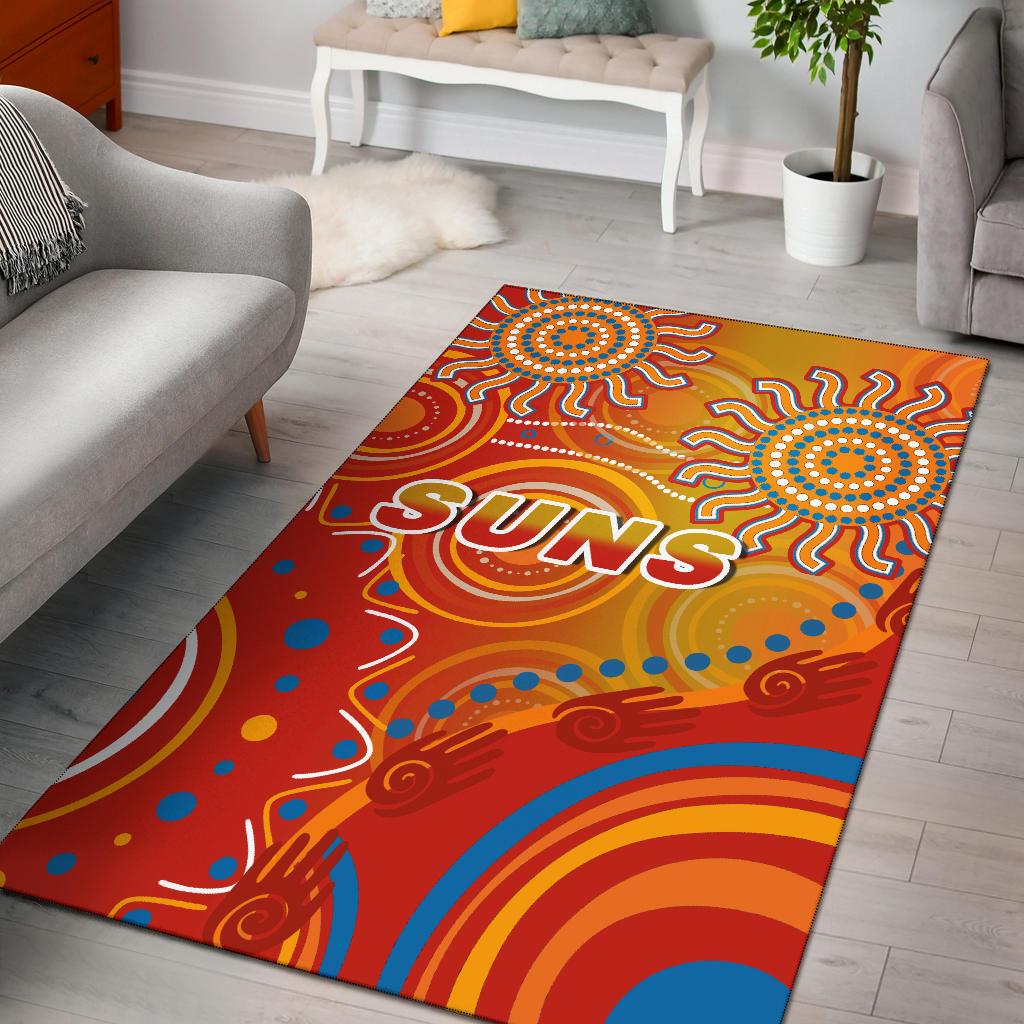 Suns Area Rug Sun Indigenous Gold Coast - Vibe Hoodie Shop