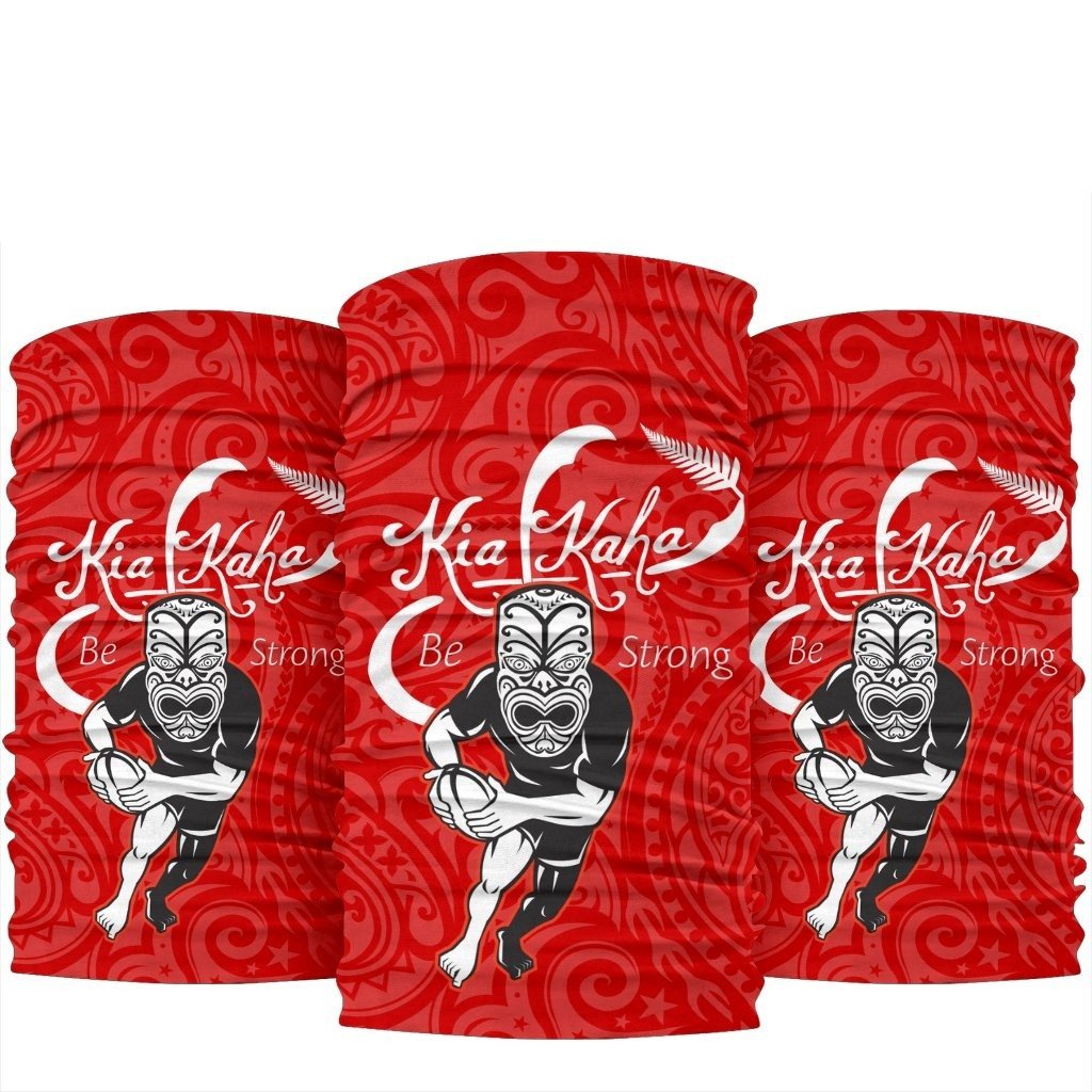 New Zealand Bandana Rugby Kia Kaha Be Strong Red 2 - Vibe Hoodie Shop