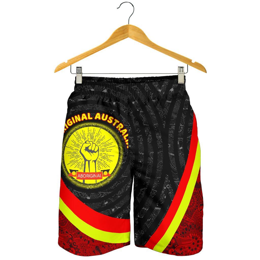 Shorts Mens - Aboriginal Flag And Animals Pattern - Vibe Hoodie Shop