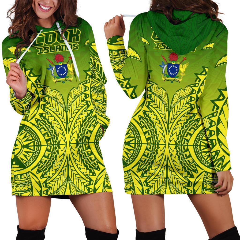 (Kuki Arirani) Cook Islands Premium Hoodie Dress - Vibe Hoodie Shop