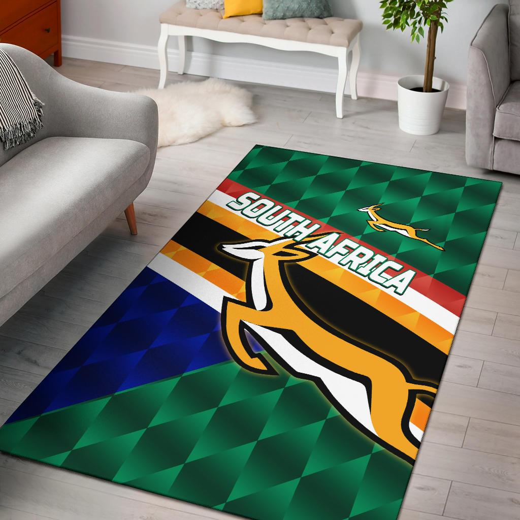 South Africa Area Rug Springboks Rugby Sporty Style - Vibe Hoodie Shop