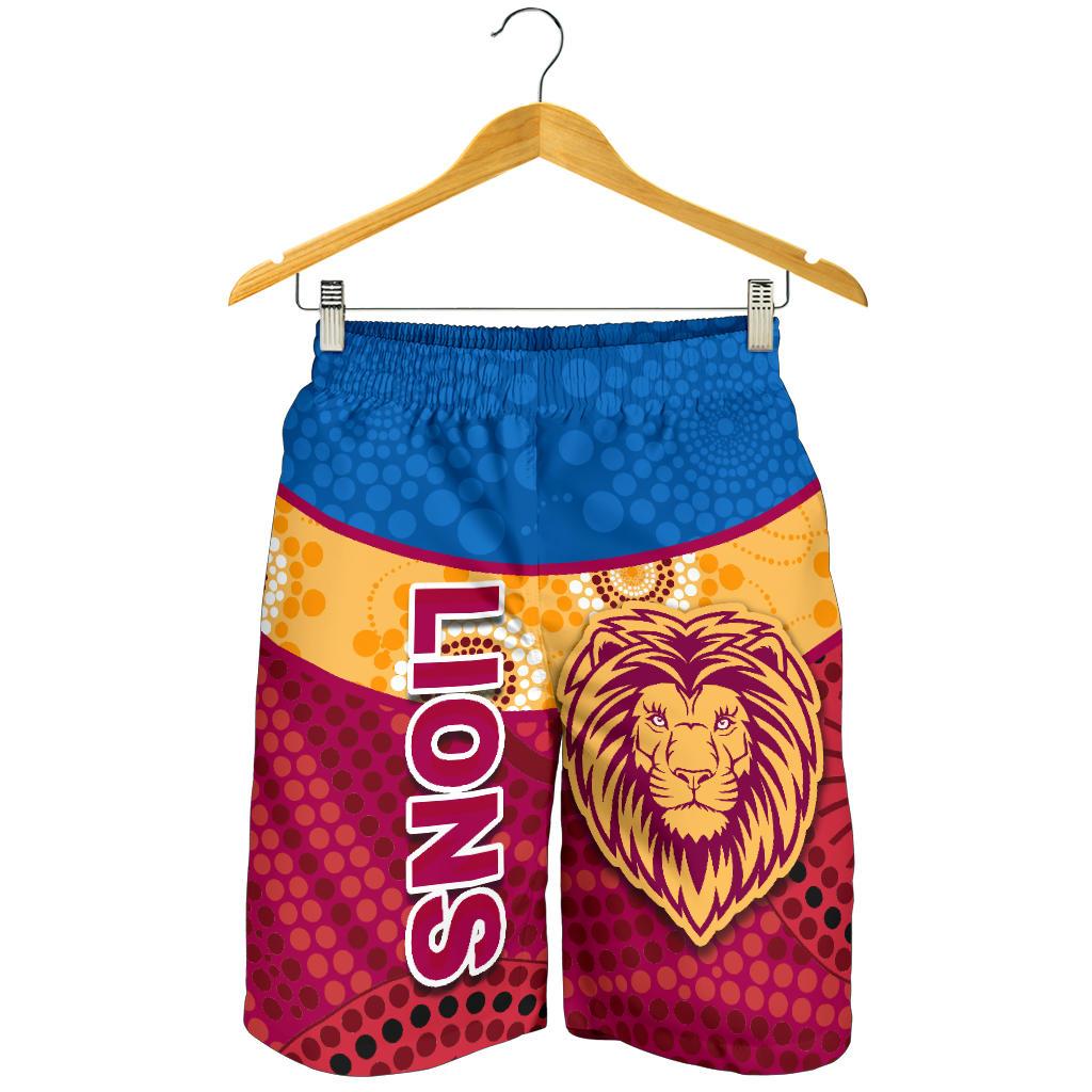 Brisbane Indigenous Men Shorts Proud Lions - Vibe Hoodie Shop