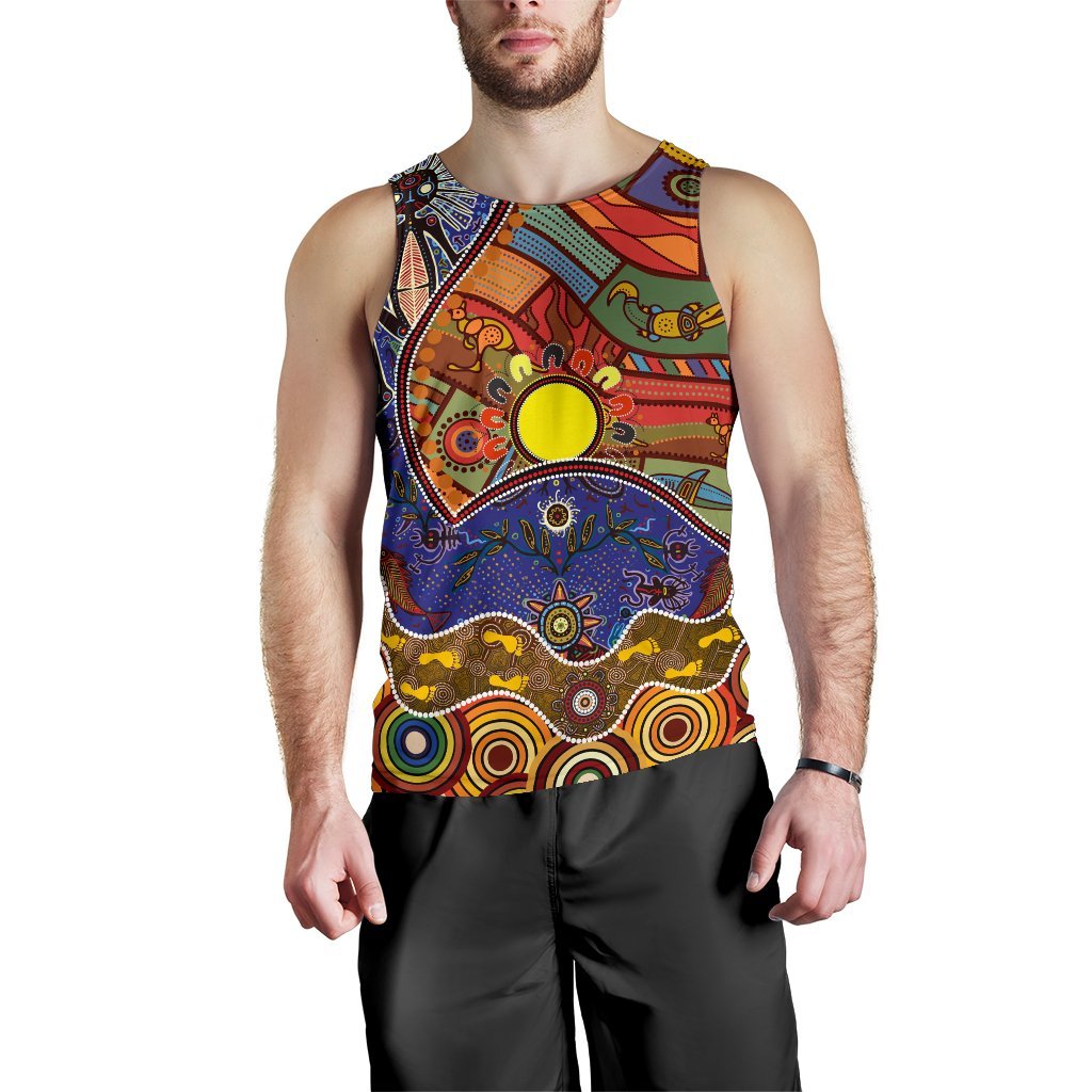 Men's Tank Top - Shaman People and Animals - Vibe Hoodie Shop