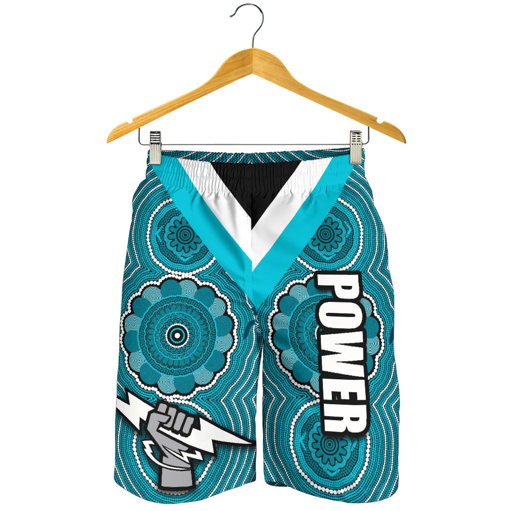 Port Adelaide All Over Print Men's Shorts Power - Vibe Hoodie Shop