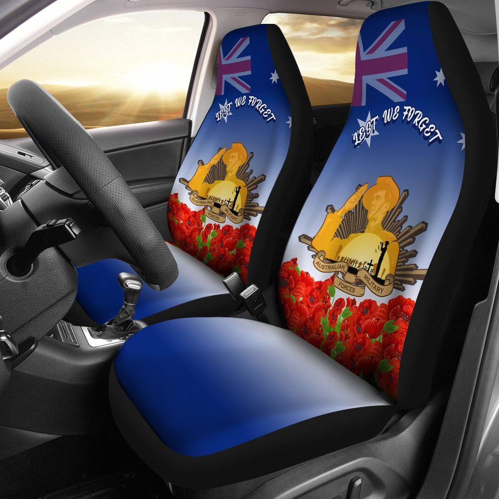 Car Seat Cover - Australia ANZAC Day 2020 And Soldiers - Vibe Hoodie Shop