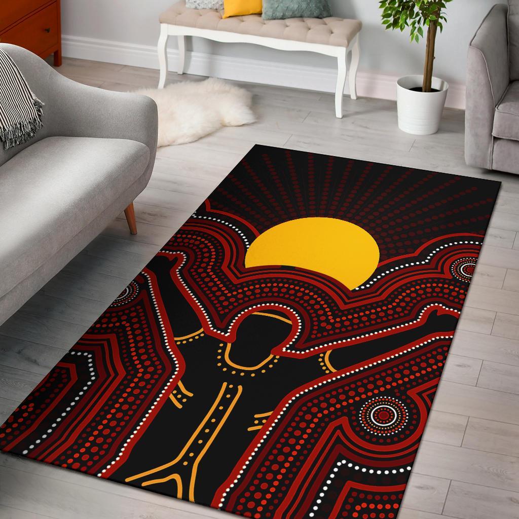 Aboriginal Area Rug - The Sun Always Shines - Vibe Hoodie Shop