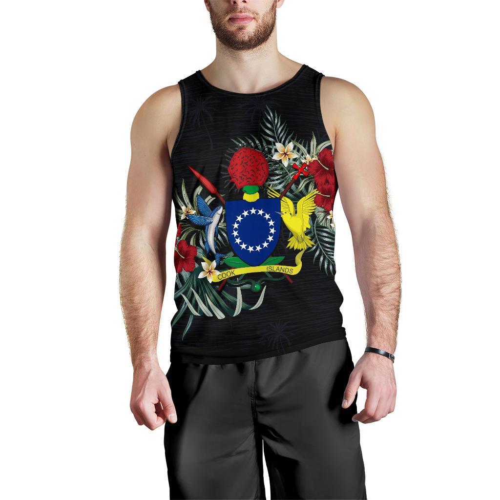 Cook Islands Hibiscus Men's Tank Top - Vibe Hoodie Shop