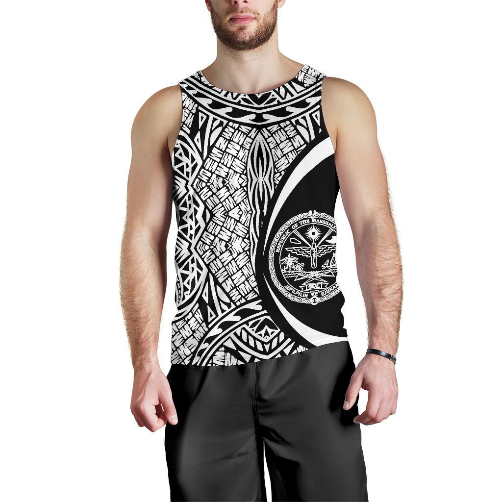 Marshall Islands Polynesian Tank Top - Circle Style 03 - Vibe Hoodie Shop