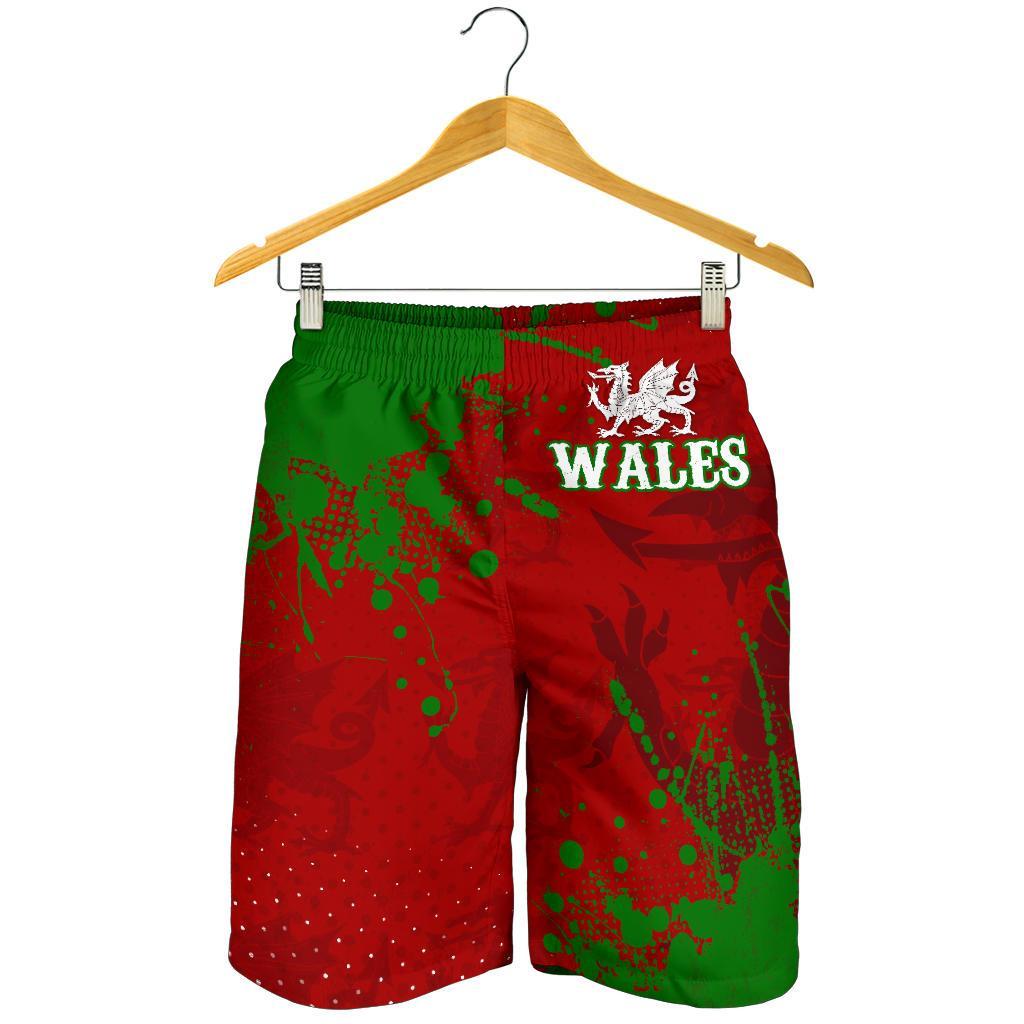 Wales Men's Shorts - The Great Cymru - Vibe Hoodie Shop