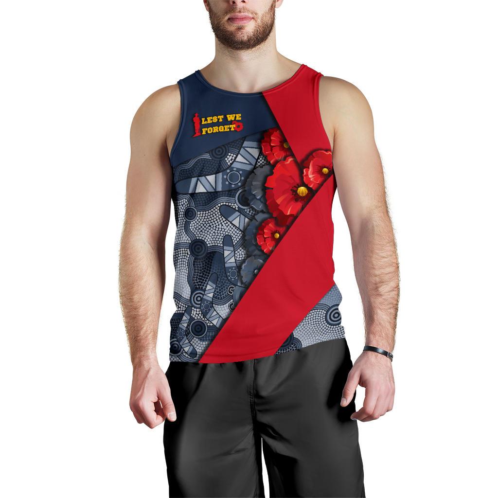 Aboriginal Tank Top (Men) , ANZAC Day - Vibe Hoodie Shop