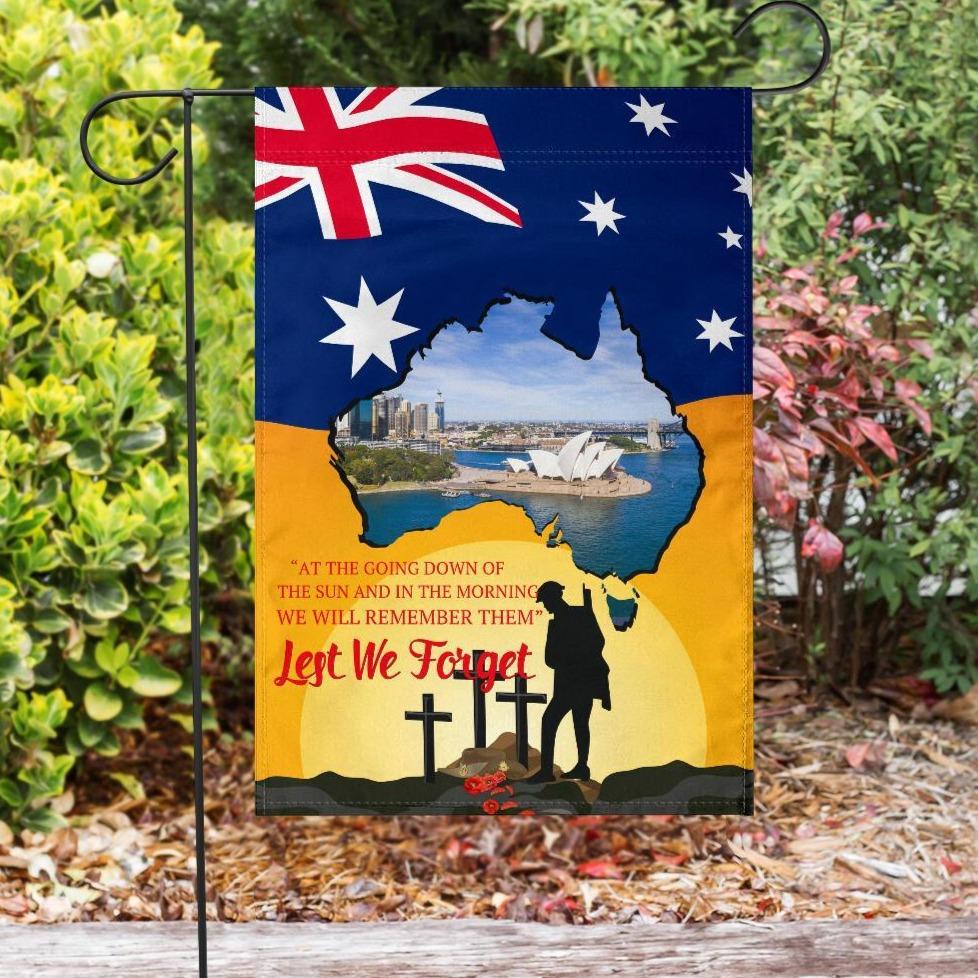 ANZAC Day Flag - Today's Peace Is Yesterday's Sacrifice - Vibe Hoodie Shop