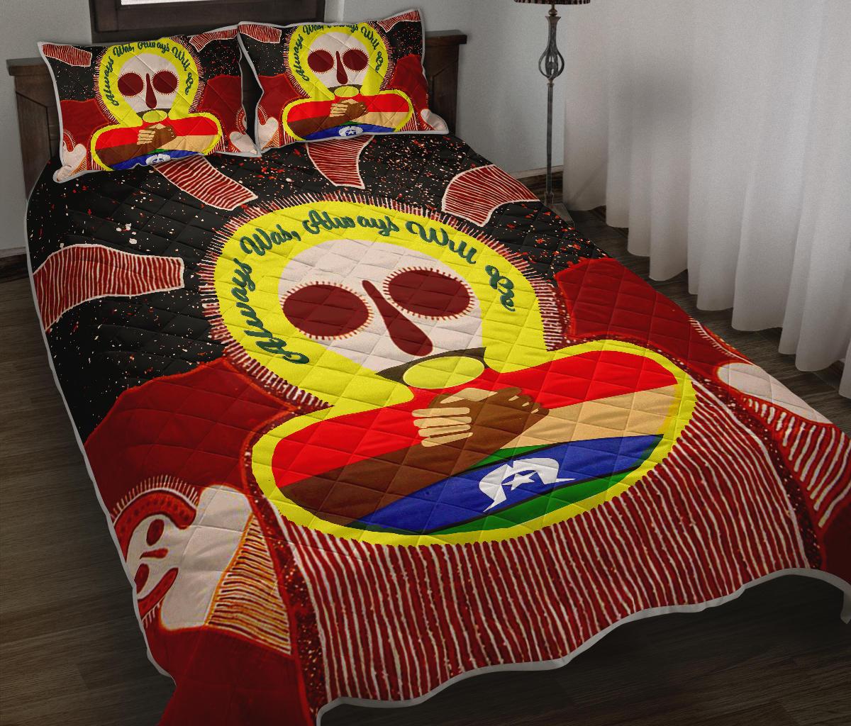 Aboriginal and Torres Strait Islanders Quilt Bed Sets - NAIDOC Style - Vibe Hoodie Shop