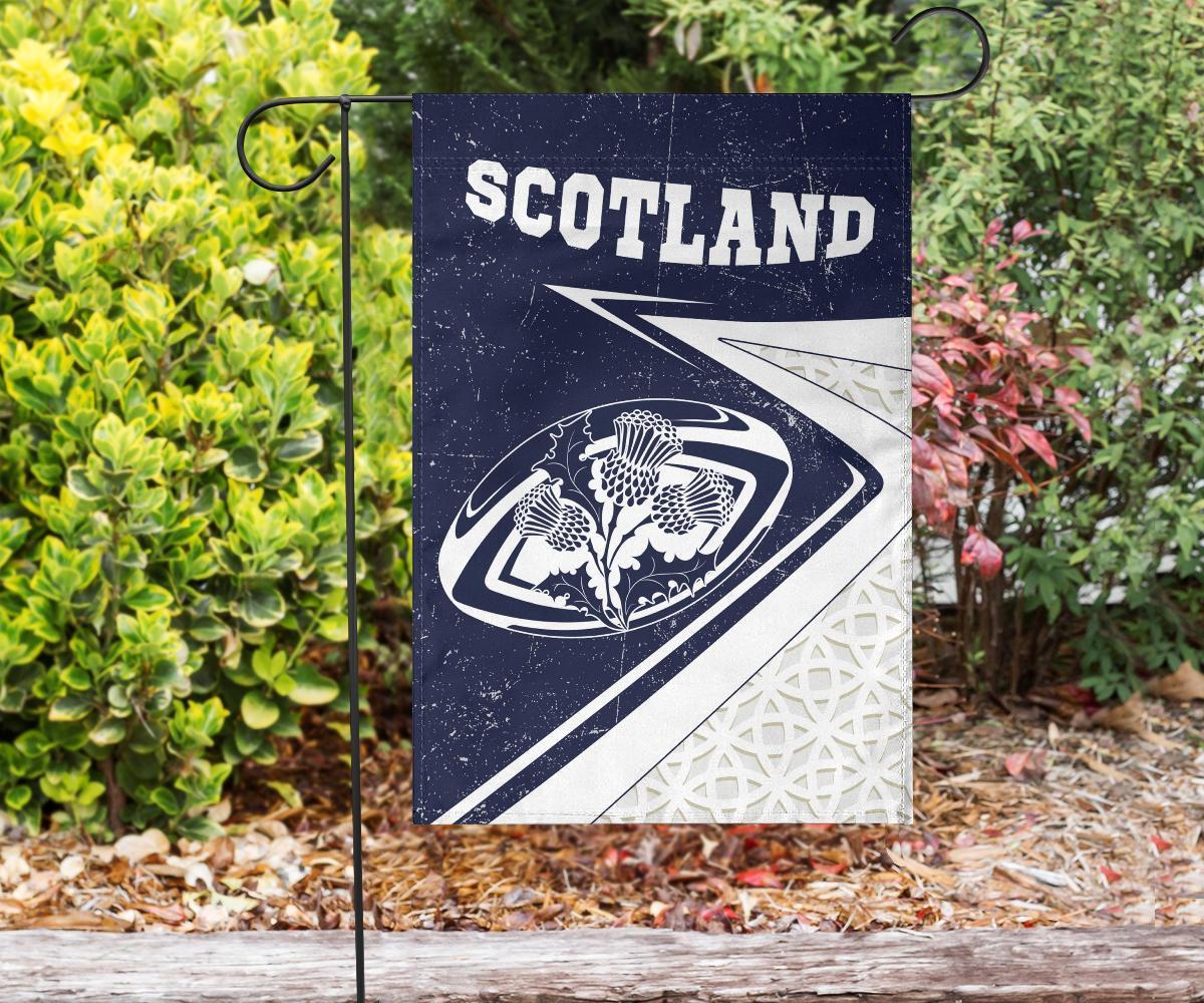 Scotland Rugby Flag - Celtic Scottish Rugby Ball Thistle Ver - Vibe Hoodie Shop