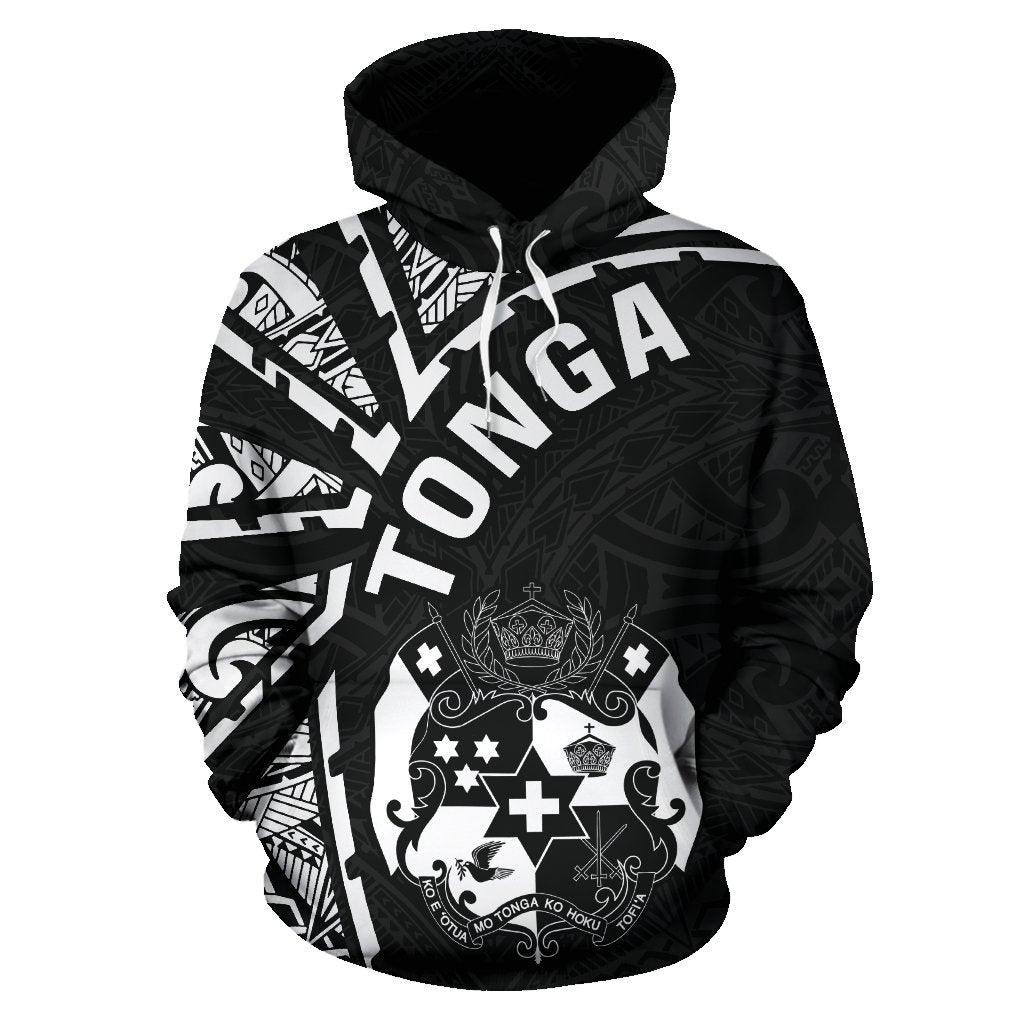 Hoodie Tonga Polynesia - Tornado Style White - Vibe Hoodie Shop