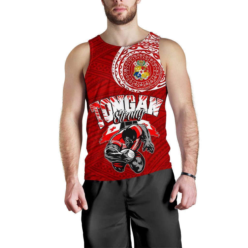 Tongan Strong Polynesian Tattoo Tank Top - Vibe Hoodie Shop