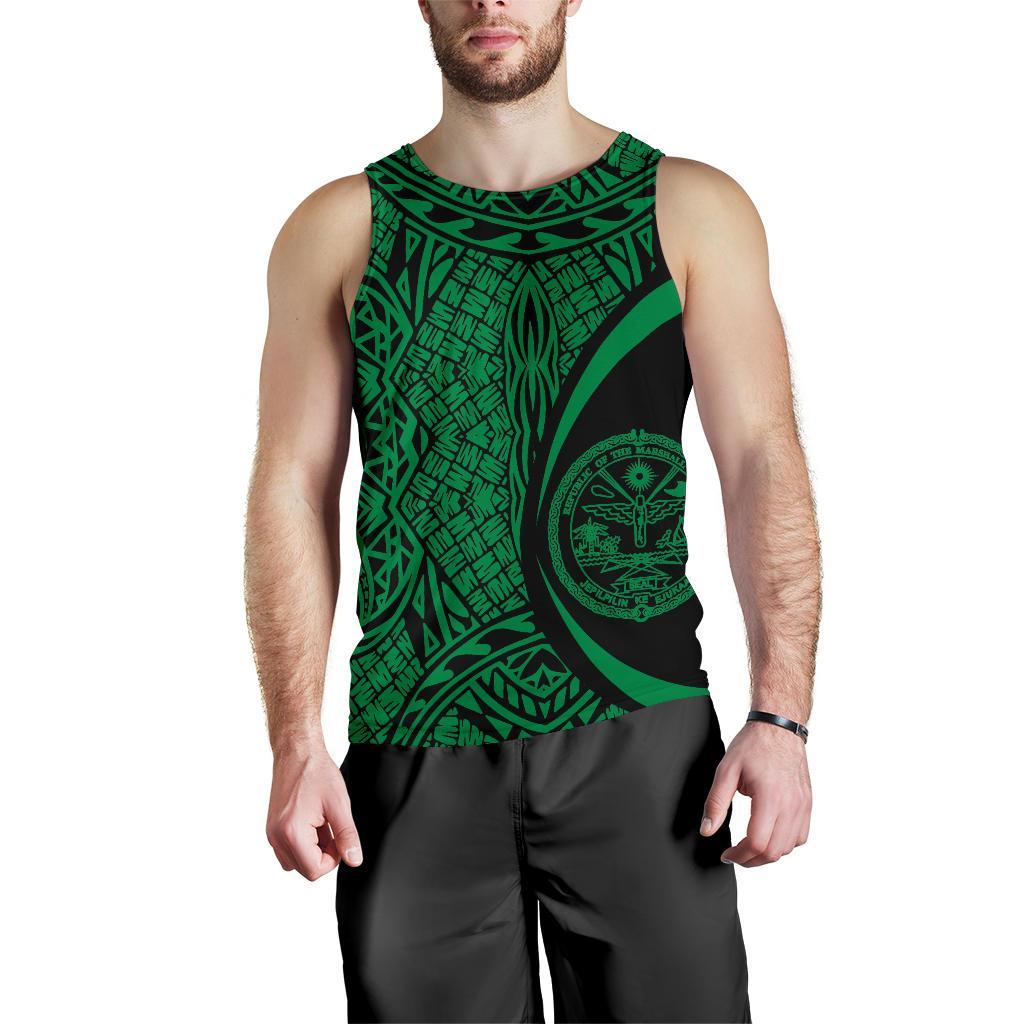 Marshall Islands Polynesian Tank Top - Circle Style 02 - Vibe Hoodie Shop