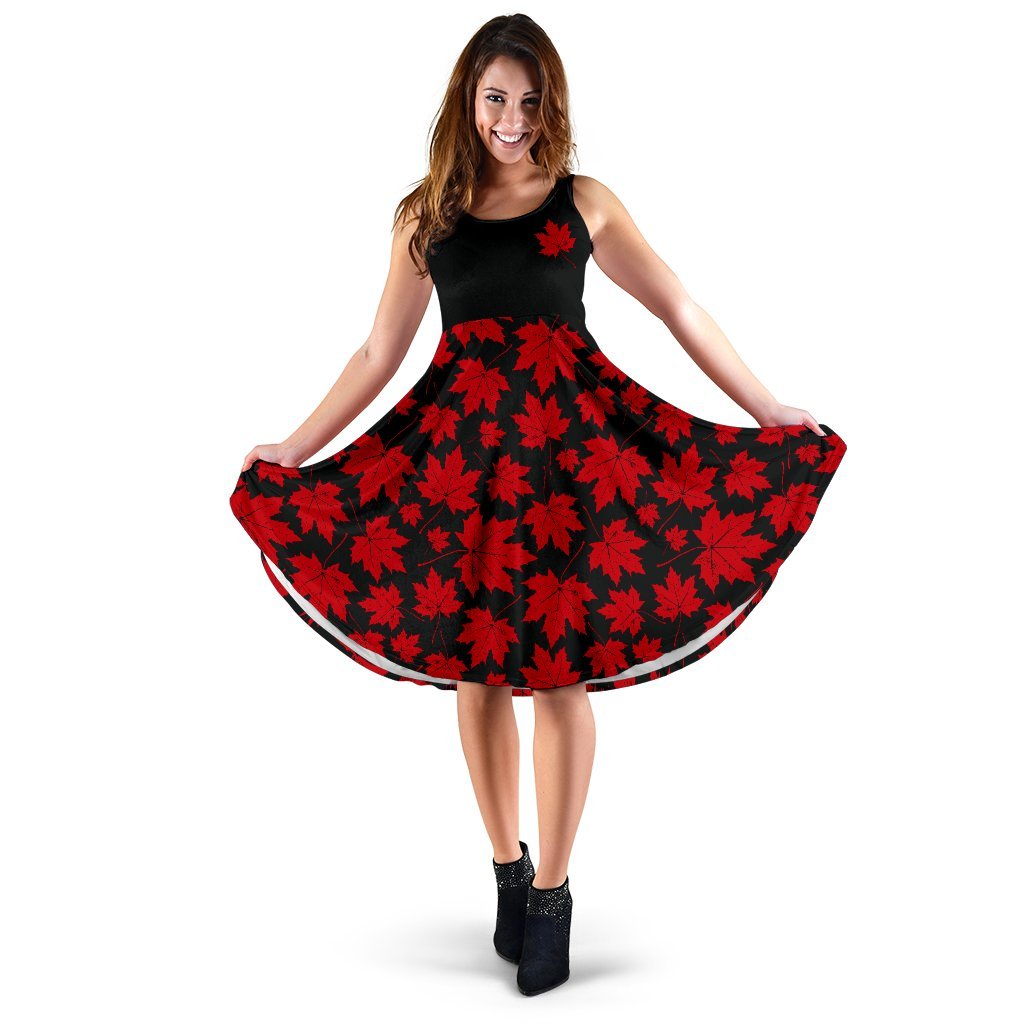 canada-womens-dress-pattern-maple-leaf