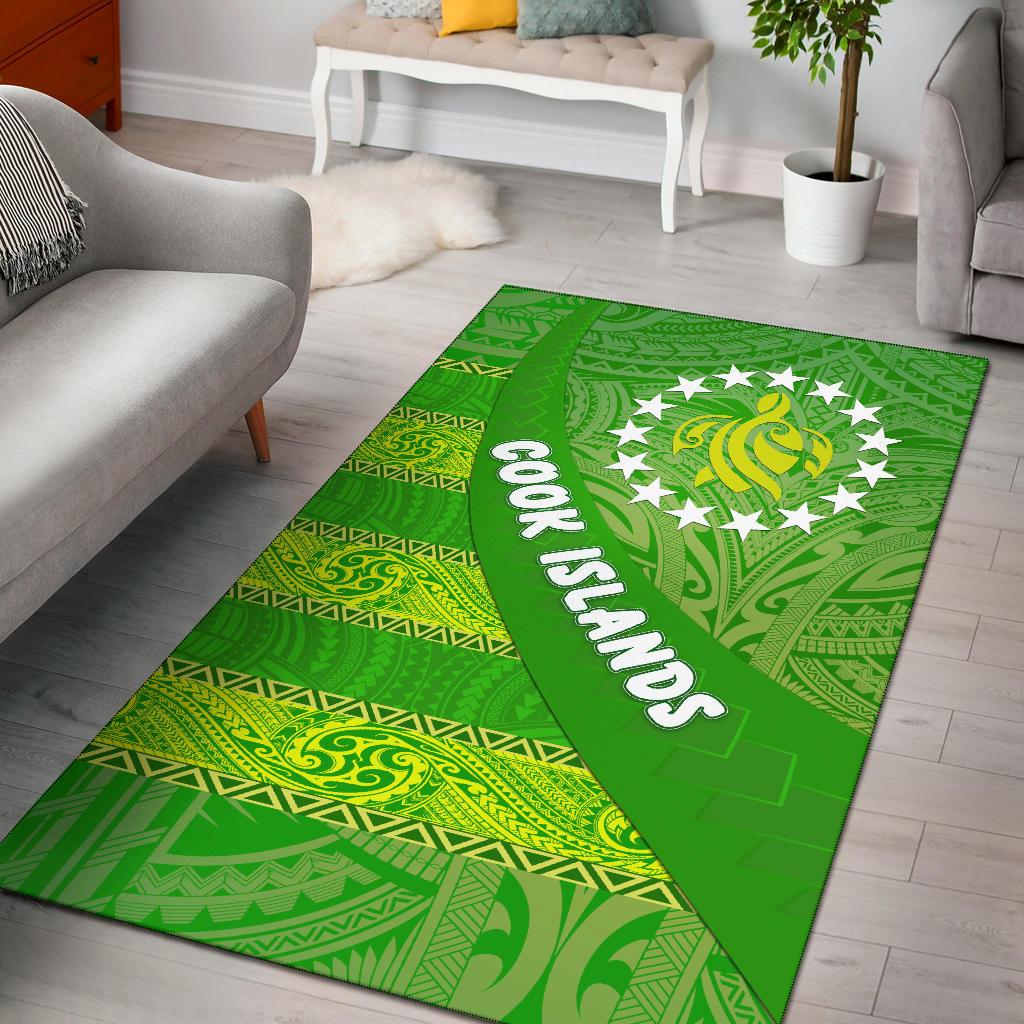 Cook Islands Area Rug Polynesian Victorian Vibes - Vibe Hoodie Shop