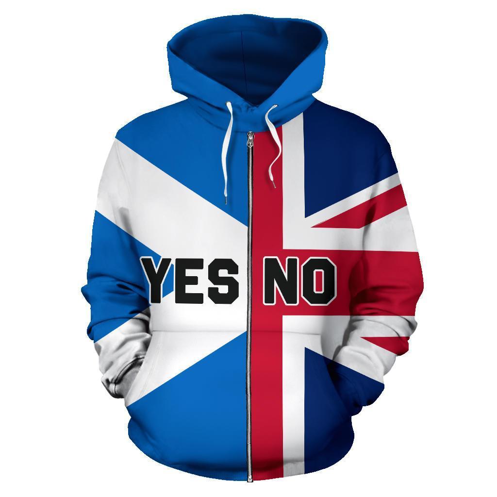 Scotland Zip Hoodie Scottish Independence - Vibe Hoodie Shop