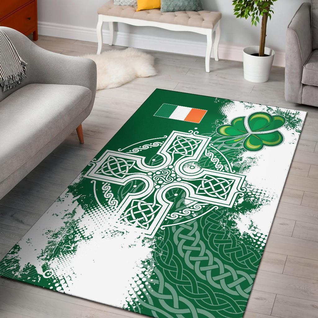 Ireland Celtic Area Rug - Irish Celtic Cross - Vibe Hoodie Shop