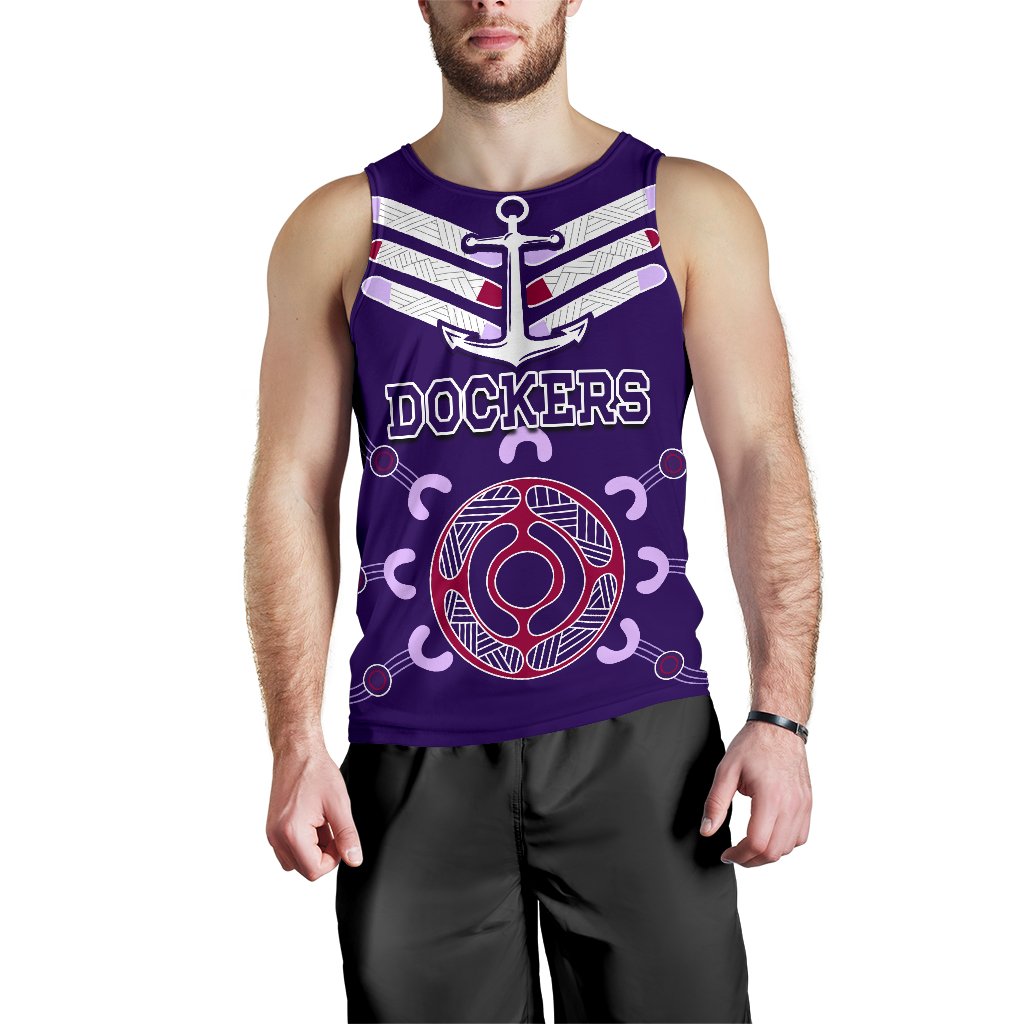 Dockers Men Tank Top Indigenous Fremantle - Vibe Hoodie Shop