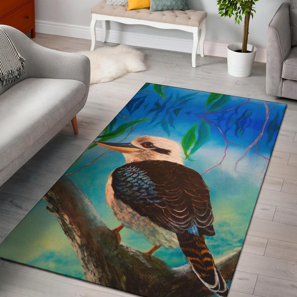 Kookaburra Area Rug - Australia Kookaburra - Vibe Hoodie Shop