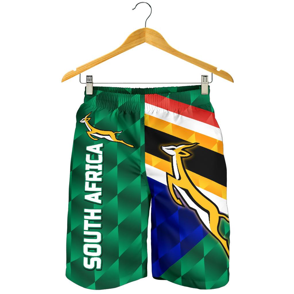 South Africa Men Shorts Springboks Rugby Sporty Style - Vibe Hoodie Shop