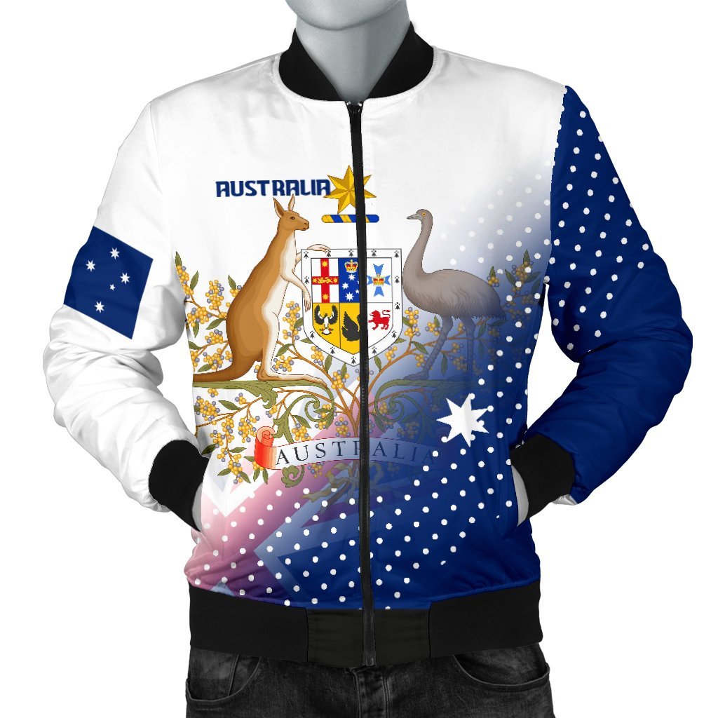 Men's Bomber Jacket - Always Proud Of Australia - Vibe Hoodie Shop