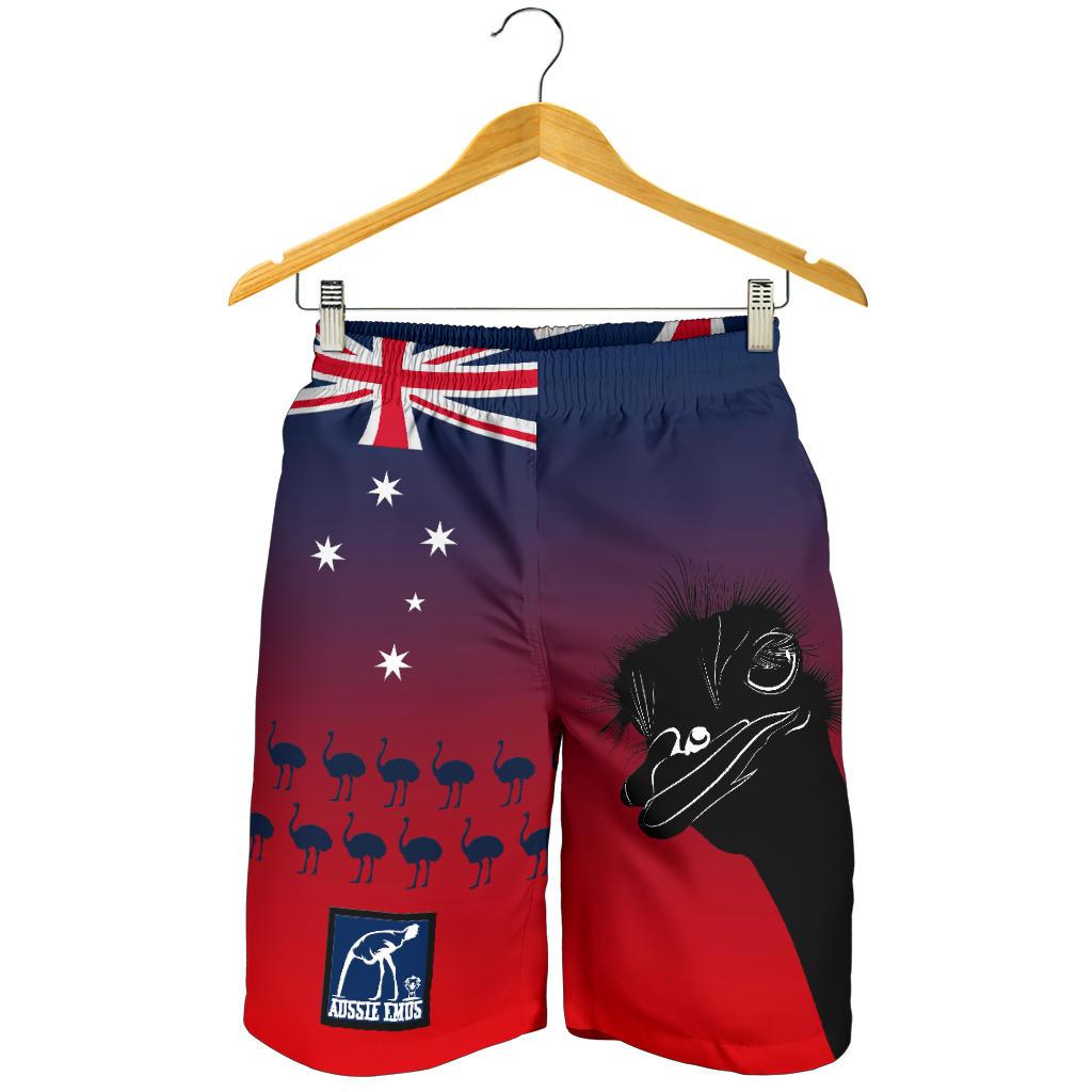 Short - Emus Short Aus Flag Southern Cross Australia - Men - Vibe Hoodie Shop