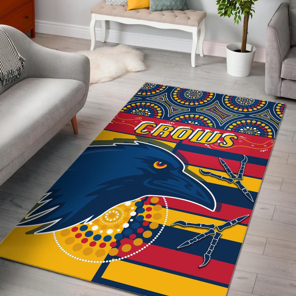 Adelaide Area Rug Indigenous Crows - Vibe Hoodie Shop