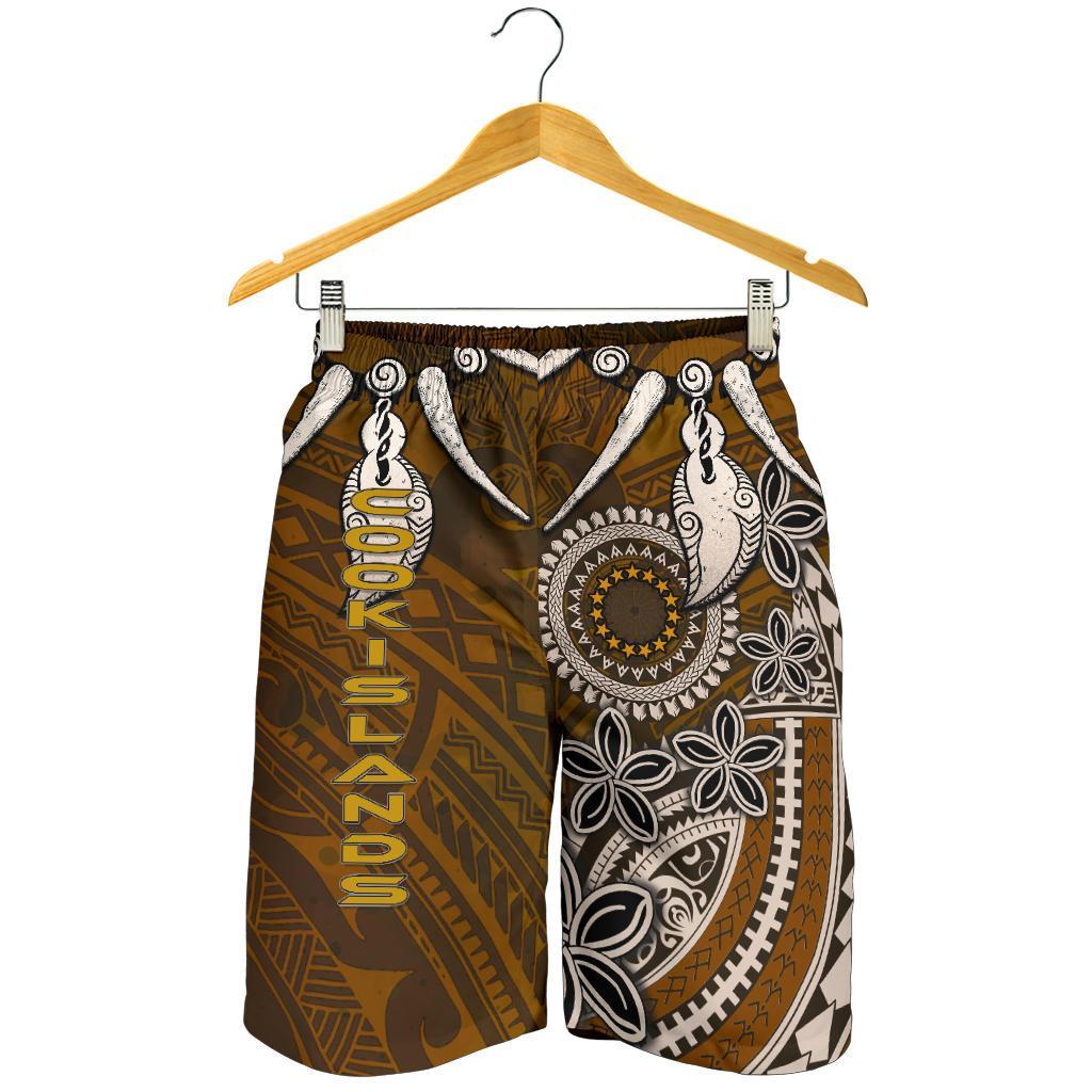 Cook Islands Men's Shorts - Polynesian Boar Tusk - Vibe Hoodie Shop