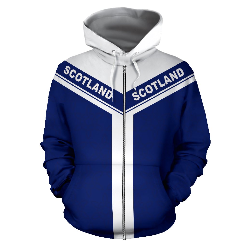 Scotland Spirit Zip Hoodie - Vibe Hoodie Shop