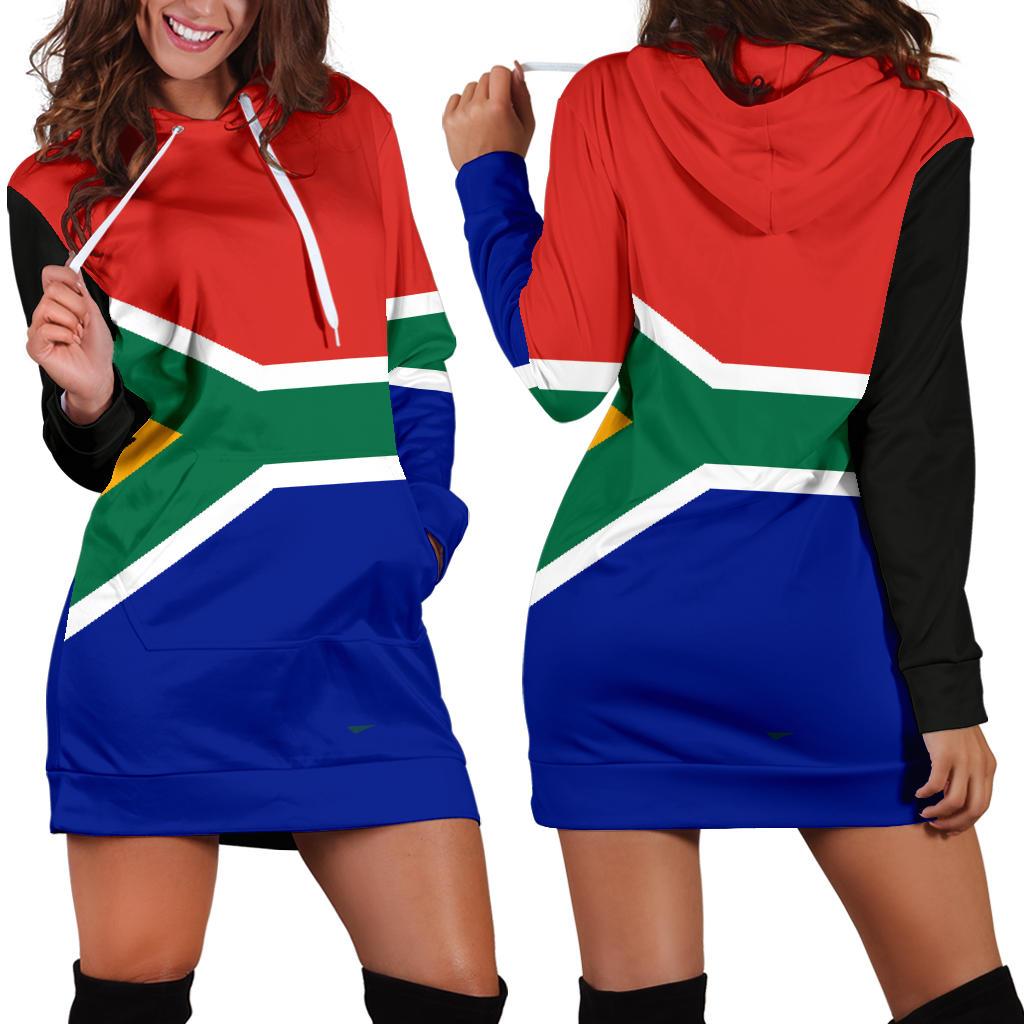 South Africa Hoodie Dress Original Flag - Vibe Hoodie Shop