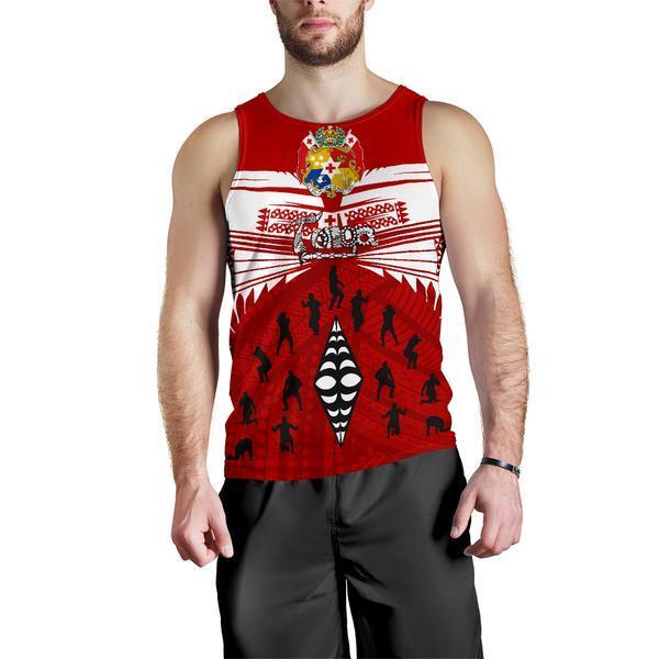 Tonga Men's Tank Top - Tongan Sipi Tau Rugby - Vibe Hoodie Shop