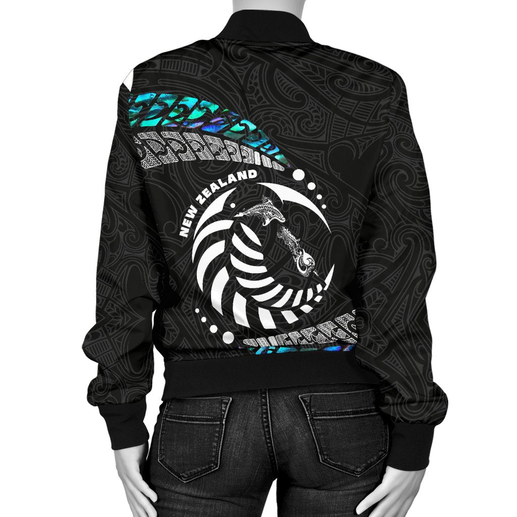 Maori New Zealand Women's Bomber Jacket Hei Tiki Sport Style - Vibe Hoodie Shop