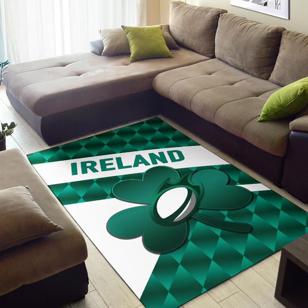 Ireland Rugby Area Rug Sporty Style - Vibe Hoodie Shop