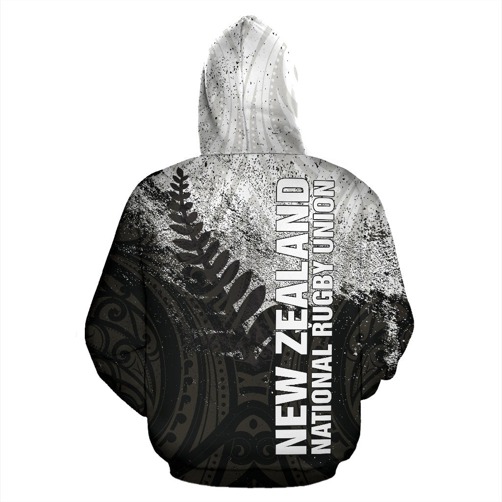 New Zealand Rugby Zip - Up Hoodie - Maori Rugby Style - Vibe Hoodie Shop