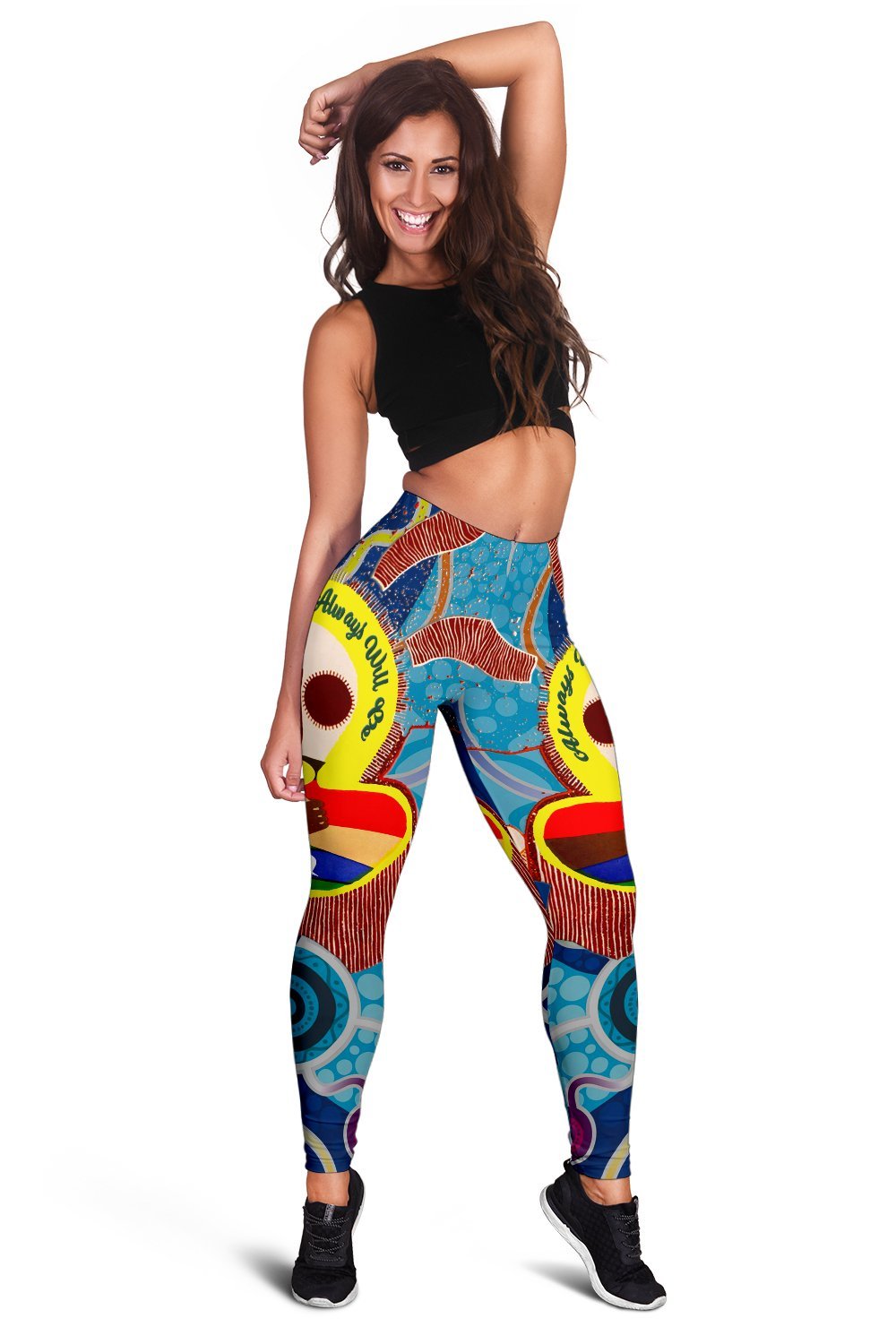 Aboriginal and Torres Strait Islanders Women's Leggings - NAIDOC Style - Vibe Hoodie Shop