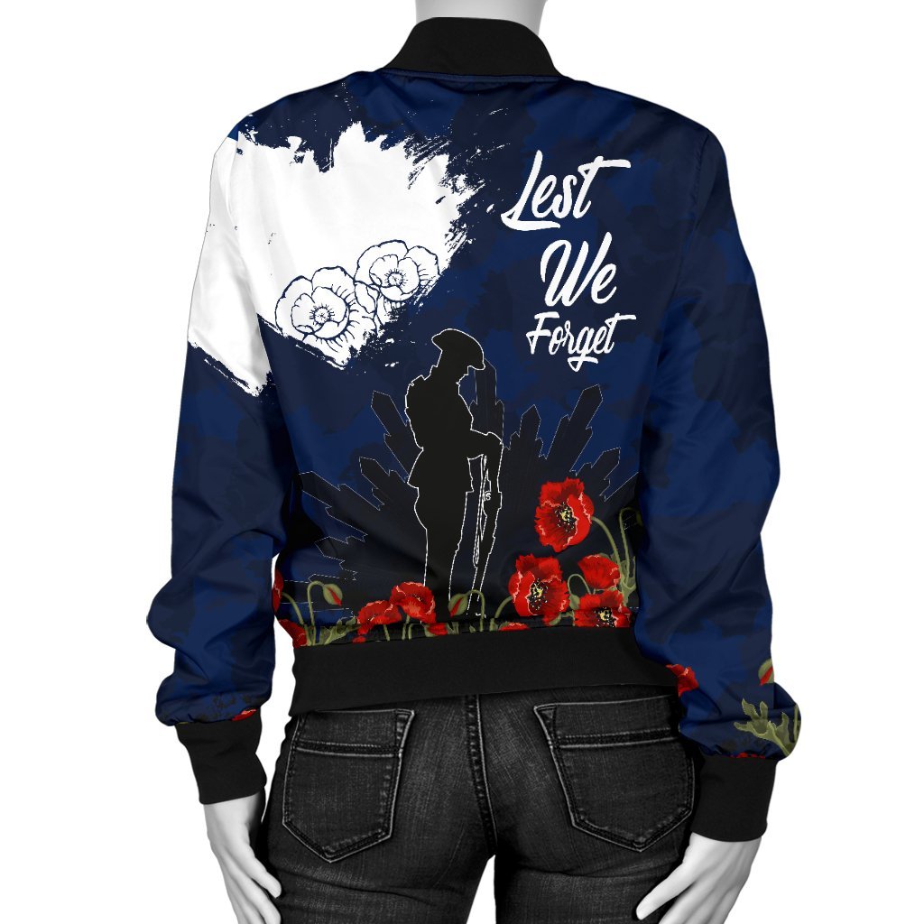 ANZAC Day Women' Bomber Jacket - Australia ANZAC Day 2021 - Vibe Hoodie Shop