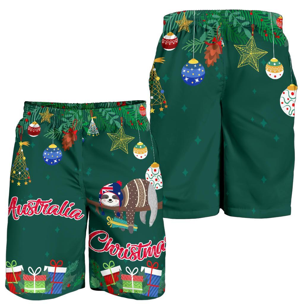 Australia Christmas Men's Shorts Green - Merry Christmas - Vibe Hoodie Shop