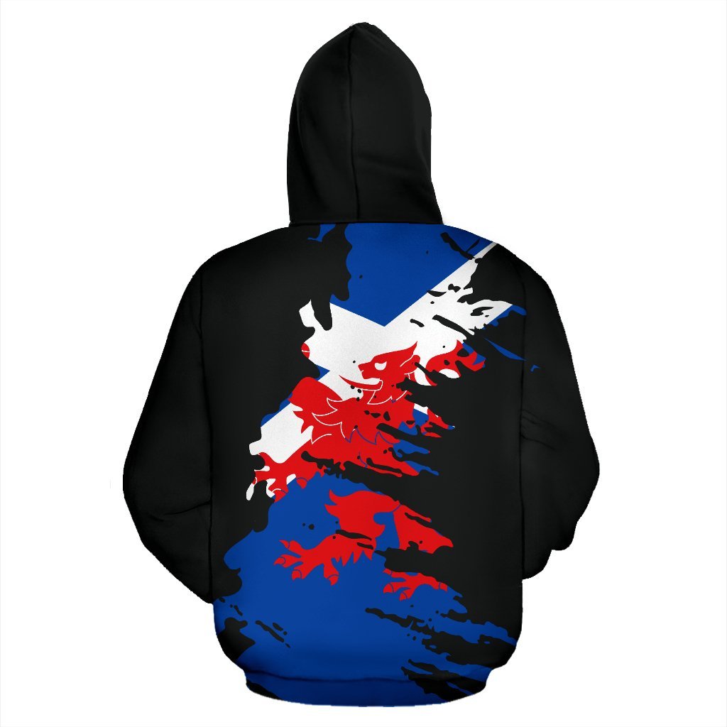 Scotland Hoodie Lion Painting - Vibe Hoodie Shop