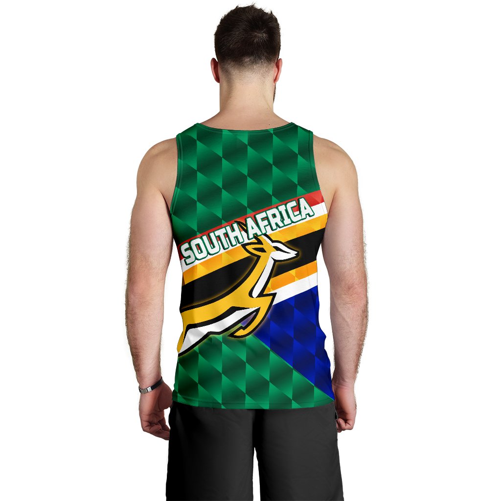 South Africa Men Tank Top Springboks Rugby Sporty Style - Vibe Hoodie Shop