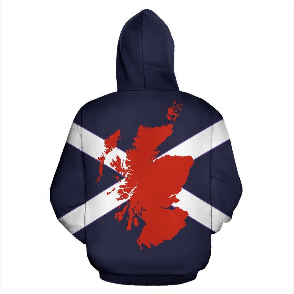 Scotland Rugby Lion Zip Up Hoodie - Vibe Hoodie Shop