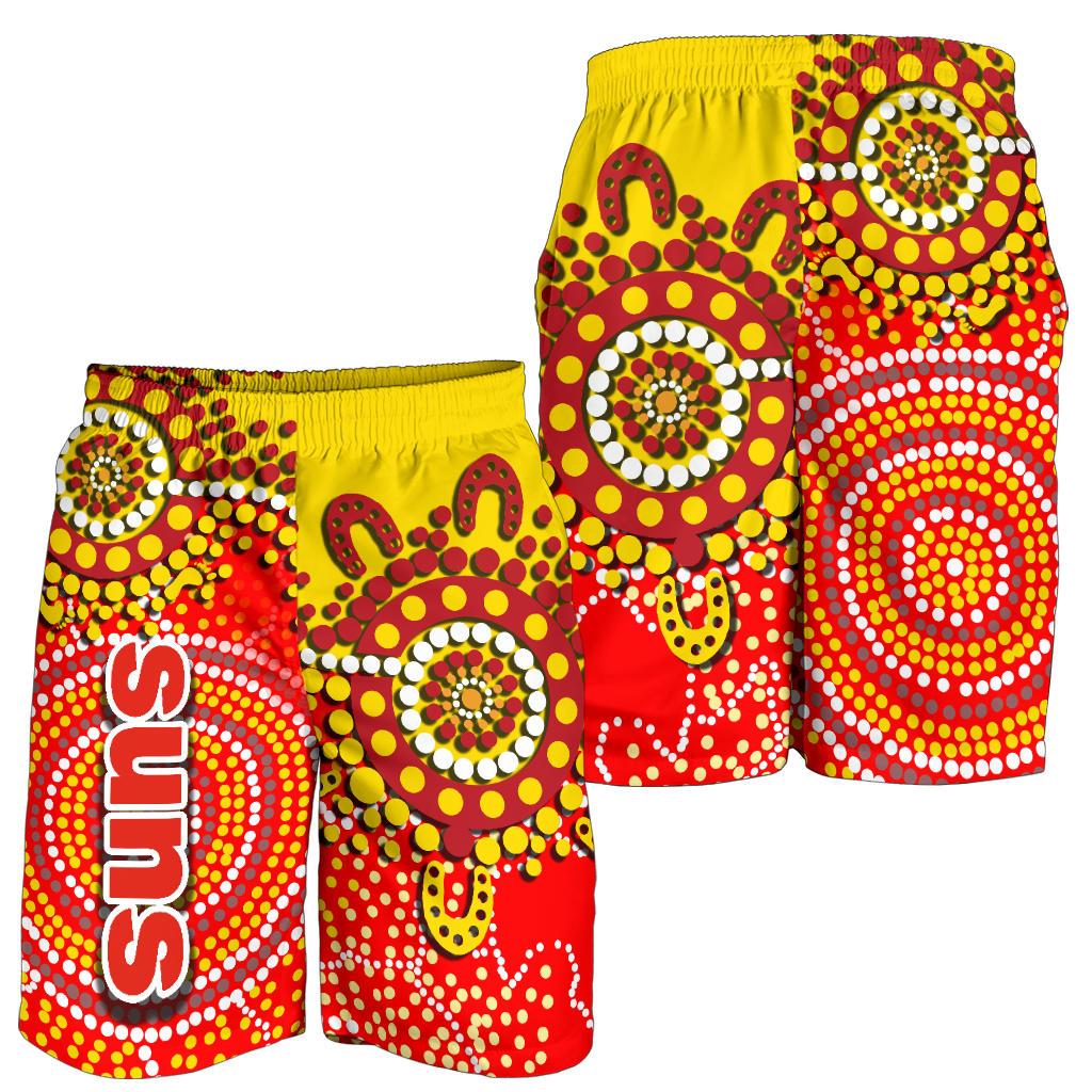 Gold Coast All Over Print Men's Shorts Suns Aboriginal - Vibe Hoodie Shop