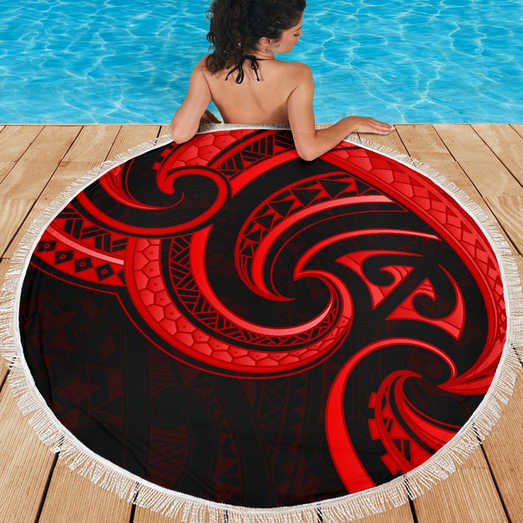 new-zealand-maori-mangopare-beach-blanket-polynesian-red