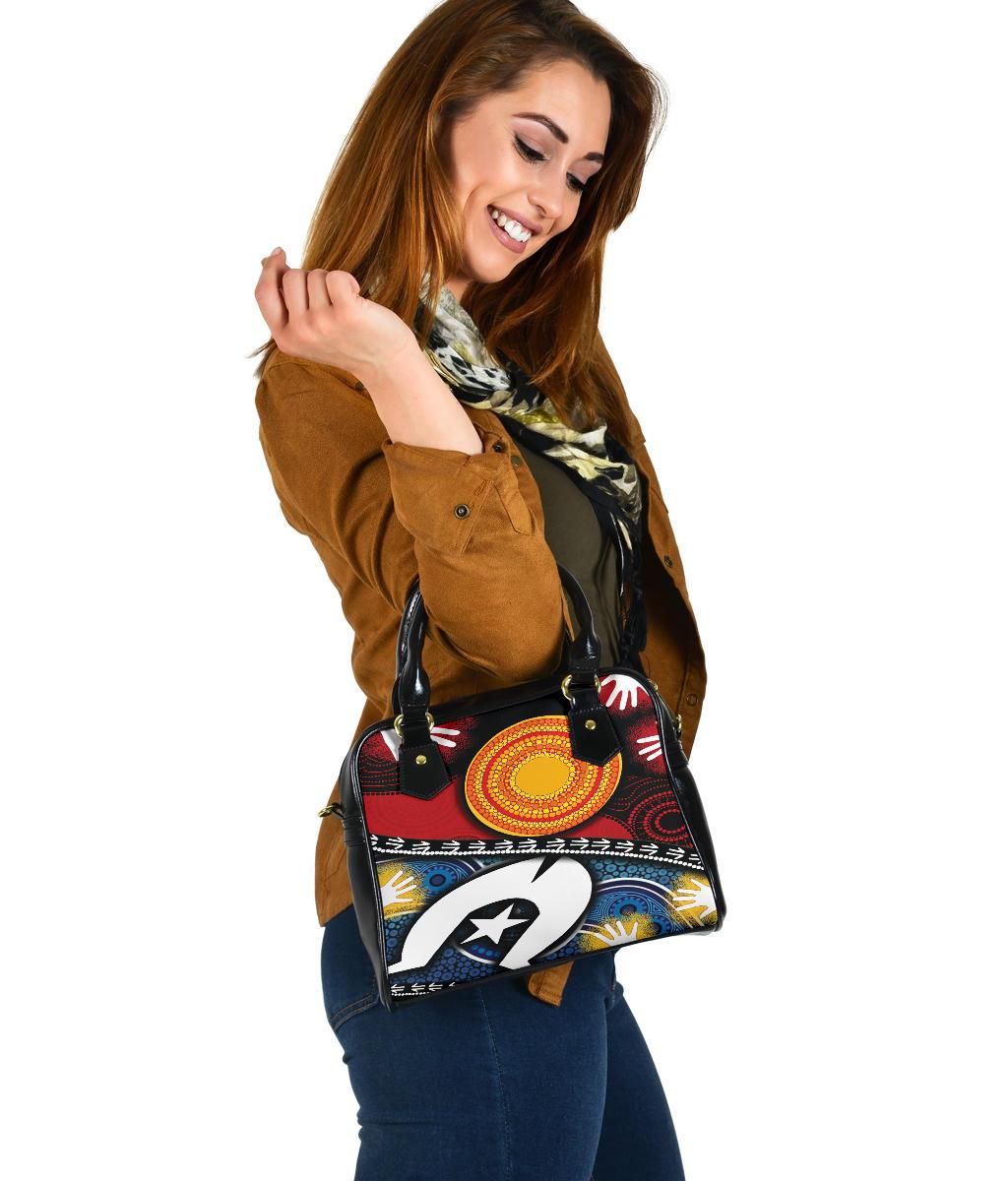 Shoulder Handbag - Australian NAIDOC Aboriginal and Torres Strait Islands Flags - Vibe Hoodie Shop